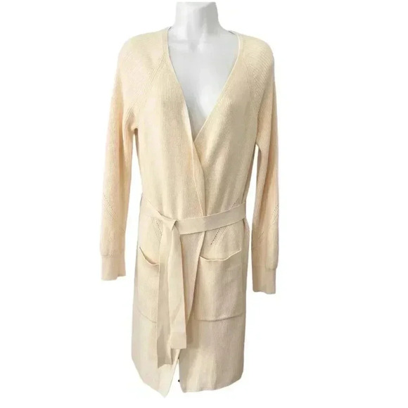 rag & bone Sweaters - NWT rag & bone Amy Belted Long Cardigan Sweater Ivory size XXS